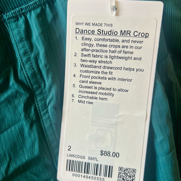 Lululemon Dance Studio MR Crop - Picture 2 of 3